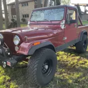 1983 Jeep CJ 8 Scrambler SUV Red