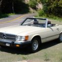 1983 Mercedes 380 SL, low mileage, recent comprehensive service.