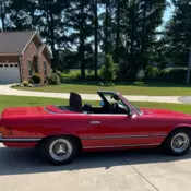 1983 Mercedes-Benz 280 SL Convertible Red leather