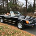 1983 Mercedes Benz 380 SL Convertible Black with Tan interior
