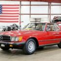1983 Mercedes-Benz 380SL Convertible 27191 Miles Signal Red Hardtop V8 Automatic