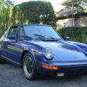 1983 Porsche 911 33661 Miles, 33661 Miles Blue Targa H6 3L Manual