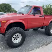 1983 Toyota Tacoma Red truck