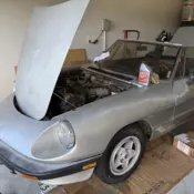1984 Alfa Romeo Spider Convertible Blue Spider Veloce