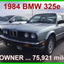 1984 BMW 325e  2.7L I6 12V Manual