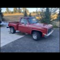 1984 Chevrolet C-10 Pickup Red RWD Automatic stepside