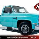 1984 Chevrolet C10 Custom Deluxe Stepside Pickup 80933 Miles Tiffany Blue Pickup