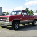 1984 CHEVROLET C/K 10 K10 Silverado Square Body 4X4  33155 Miles Red Pickup Truc
