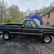 1984 Chevrolet K10 Pickup Black Silverado