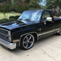 1984 Chevy C10 Shortbed Black COLD AIR 350 KILLER STANCE 20&#034; Wheels 700R4