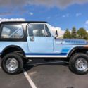 1984 CJ-7 RARE ICE BLUE PAINT CODE 4C FROM NEW MEXICO ROT FREE