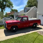 1984 Dodge D 150 Short bed, automatic 440 with 727 transmission