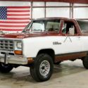 1984 Dodge Ramcharger  32280 Miles Two Tone Garnet Red/White SUV 5.9L V8 Automat