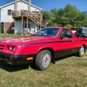 1984 Dodge Rampage Pickup Red FWD Manual
