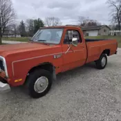 1984 Dodge W-Series Pickup Red W150