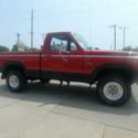 1984 Ford F-150 Short Box Regular Cab 4X4 Red