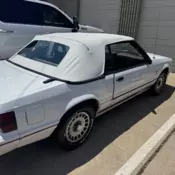 1984 Ford Mustang Convertible White GLX