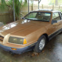1984 ford thunderbird turbo coupe 2 Owner Rare Color desert tan metallic//charco