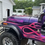 1984 Jeep CJ Purple CJ7