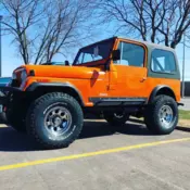 1984 Jeep CJ7, Orange, with AMC 360 (V8), 2.5&#034; BDS Lift, Automatic, and more...
