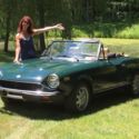 1984 panin farina fiat spider rare car, convertible top