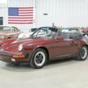 1984 Porsche 911 Cabriolet 38464 Miles Burgundy Convertible 3.2L 6Cyl 5-Speed Ma