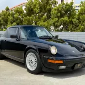 1984 Porsche 911 Convertible Black CARRERA