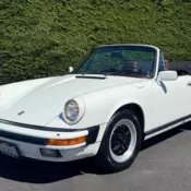 1984 Porsche 911 Convertible White CARRERA