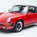 1984 Porsche 911 Targa Euro 106,824 Miles Guards Red   Manual