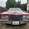 1984 Red Cadillac Eldorado Biarritz with new Convertible Top