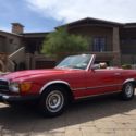 1984, red, Mercedes, 380sl, convertible, palomino leather, classic, 560sl