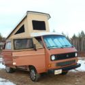 1984 Westy in classic Assuan brown with brand new tent top from GoWesty