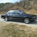 1985 BMW 735I CLEAN AND STRAIGHT BLACK ON BLACK 5 SPEED STICK recent work done