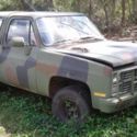 1985 chevrolet blazer 4x4 D10 MILITARY M1009