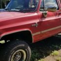 1985 Chevrolet K10 Pickup Red 4WD Automatic