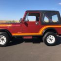 1985 CJ-7 RENEGADE ONLY 51K MILES GARNET RED WITH PERFECT GARNET SEATS AND DASH