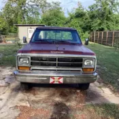 1985 Dodge D-Series Pickup Grey D100