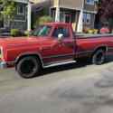 1985 Dodge D150 Prospector Pickup Red RWD Automatic