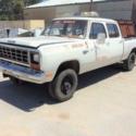 1985 Dodge Ram Crew Cab 4 door 4x4 W350 77,000 miles (Gas) NO RUST