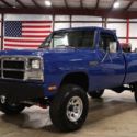 1985 Dodge W300 Pickup  9647 Miles Blue Pickup Truck 12 Valve Cummins Automatic