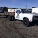 1985 Dodge W350 4X4 Powerwagon Flatbed FRONT END DAMAGE