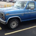 1985 Ford F-150 Blue Regular Cab Long Bed 2WD Pickup Truck