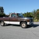 1985 GMC 1/2 TON PICK UP TRUCK BROWN  WHITE