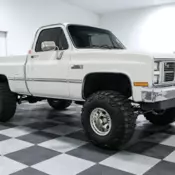 1985 GMC K15  73633 Miles White Pickup Truck 350ci V8 Turbo 350