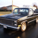 1985 GMC SHORTBED PICKUP TRUCK C/10 CHEVY BLACK MAROON INTERIOR 57,000 MILES NR