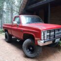 1985 GMC Sierra 1500 Pickup Red 4WD Manual  square body short bed