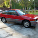 1985 Honda CRX Red Very LOW Mileage 68,500 Very Clean With A/C