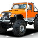 1985 Jeep CJ 8 Scrambler  Orange Jeep