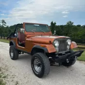 1985 Jeep CJ SUV Orange CJ7