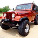 1985 JEEP CJ7 LIFTED 4SPD 4X4 THREE TOPS STUNNING! 79,331 Miles MICA BRONZE 258